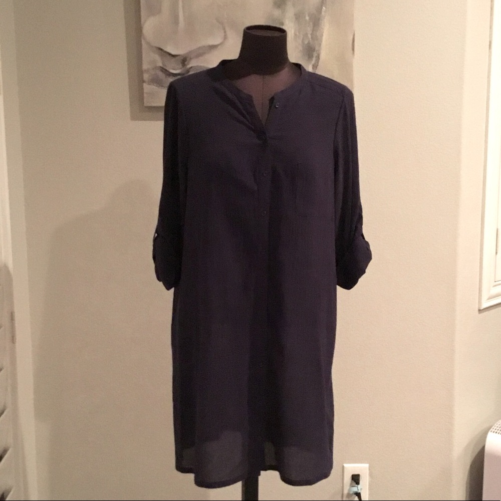 Joie long sleeve linen Hesper shirt dress